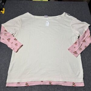 Out From Under Urban Outfitters NWT Darling Layered Longsleeve Waffle Knit S